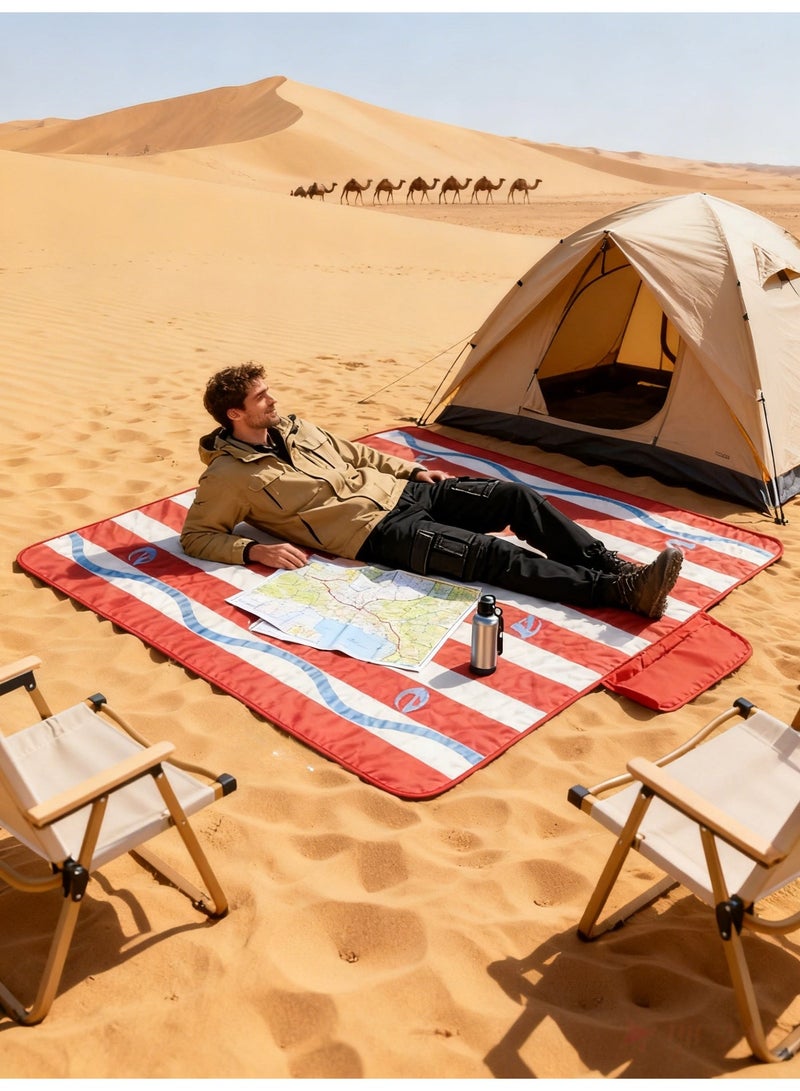 KELIO Extra Large Waterproof Picnic Blanket 150x200cm – Foldable, Portable Outdoor Mat for Camping, Beach, Park and Indoor Use - Image 5